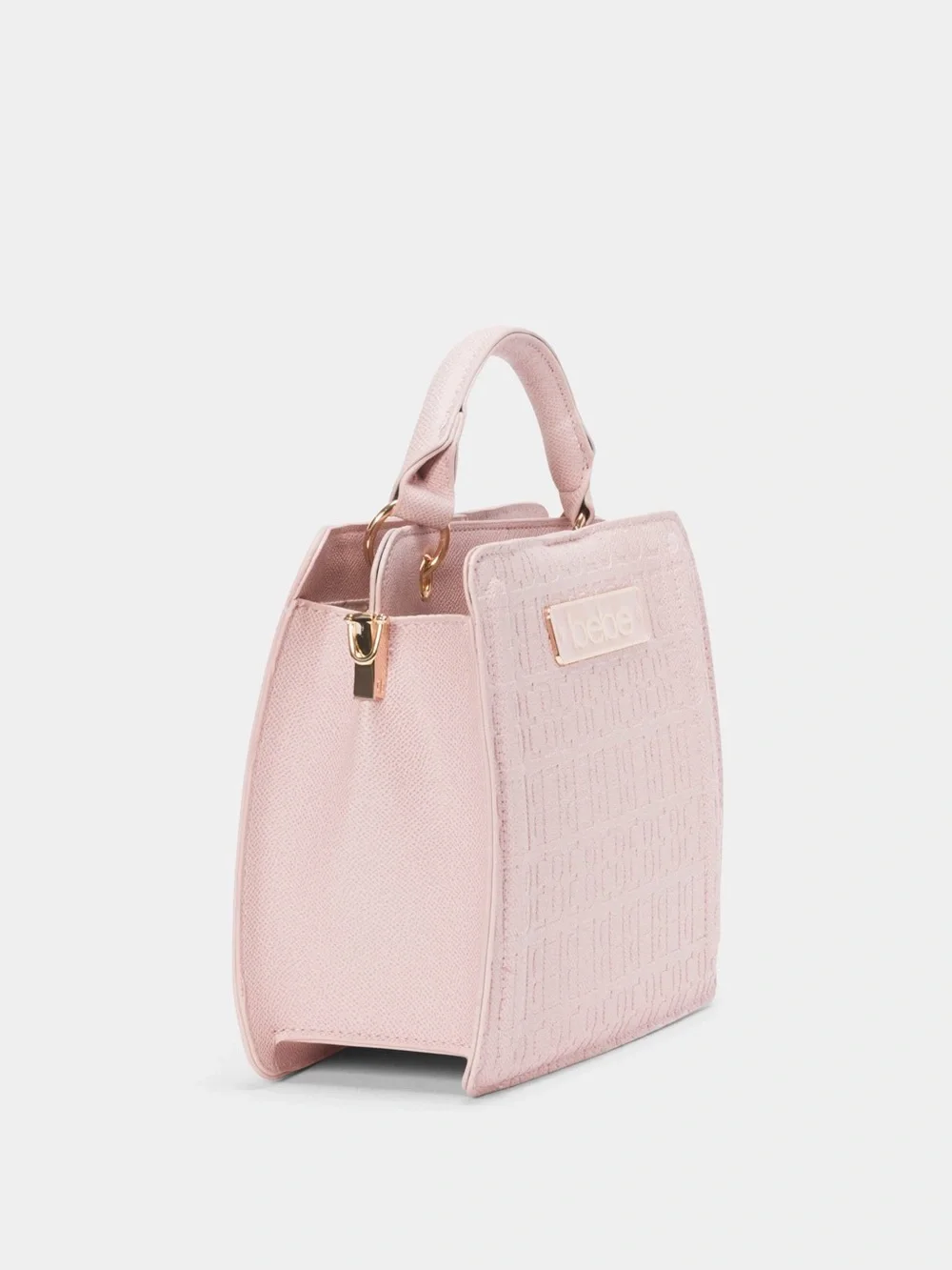bebe Thea Small Satchel in Powder Pink with Cardholder (brand new with tags)